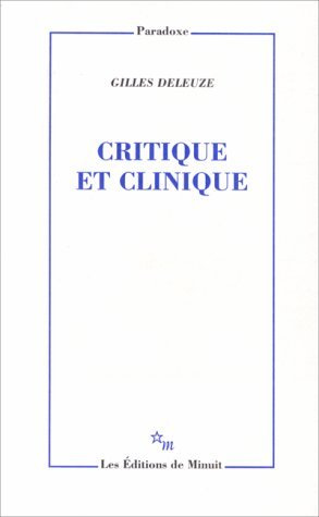 Emprunter Critique et clinique livre