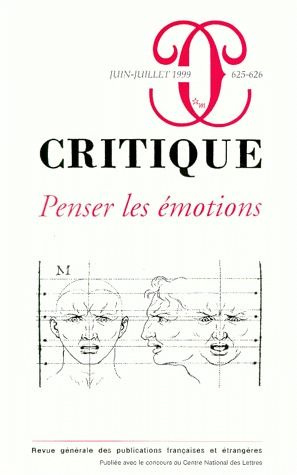 Emprunter CRITIQUE 625-626 PENSER LES EMOTIONS livre