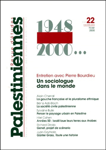 Emprunter REVUE D'ETUDES PALESTINIENNES N°22 HIVER 2000 : 1948-2000 livre