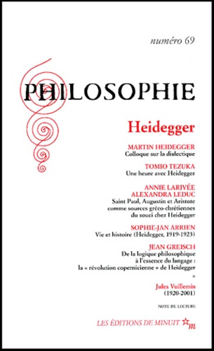 Emprunter Philosophie N° 69 Mars 2001 : Heidegger livre