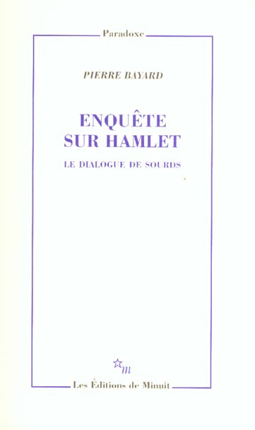 Emprunter Enquête sur Hamlet. Le dialogue de sourds livre
