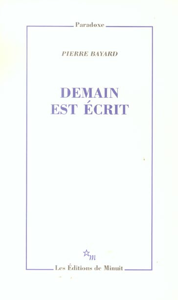 Emprunter Demain est écrit livre