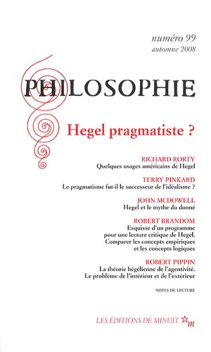 Emprunter Philosophie N° 99, automne 2008 : Hegel pragmatiste ? livre