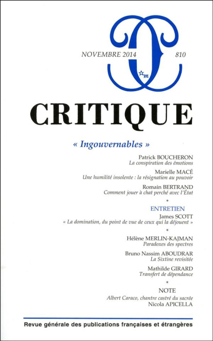 Emprunter Critique N° 810 Novembre 2014 : 