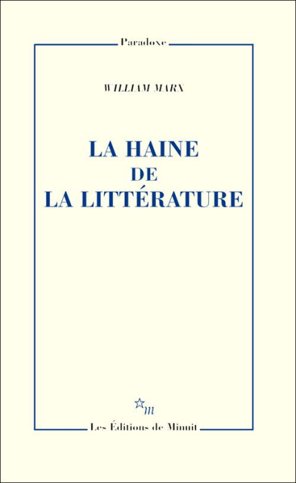 Emprunter La haine de la littérature livre