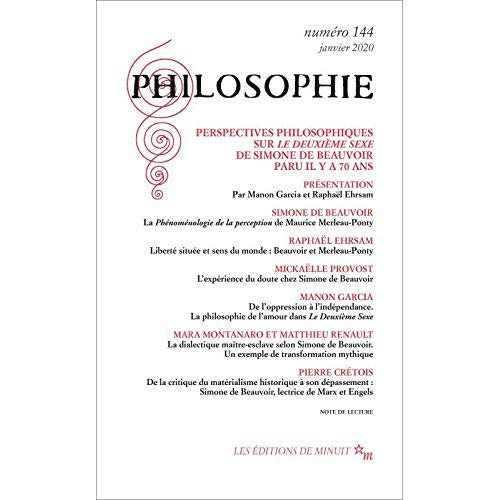 Emprunter Philosophie N° 144, janvier 2020 : Perspectives philosophiques sur Le Deuxième sexe de Simone de Bea livre