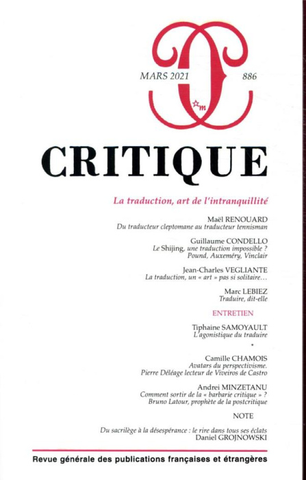 Emprunter Critique N° 886 livre