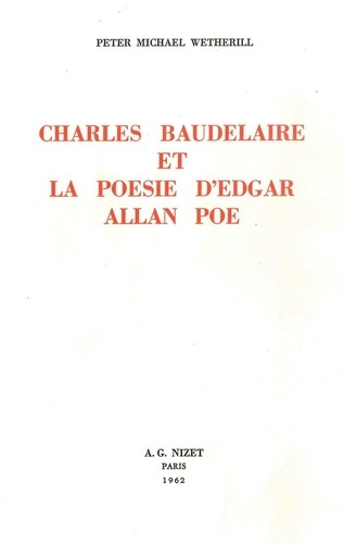 Emprunter Charles Baudelaire et la poésie d'Edgar Allan Poe livre