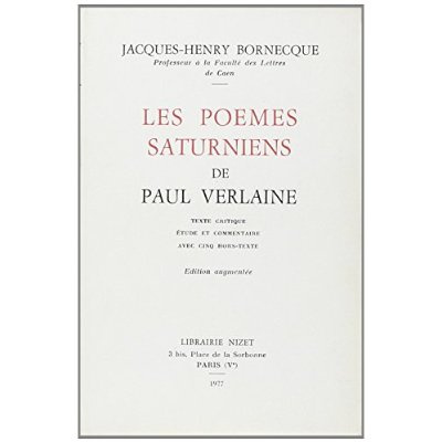 Emprunter Les poèmes saturniens de Paul Verlaine. Edition revue et augmentée livre