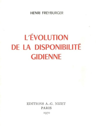 Emprunter L' Évolution de la disponibilité gidienne livre