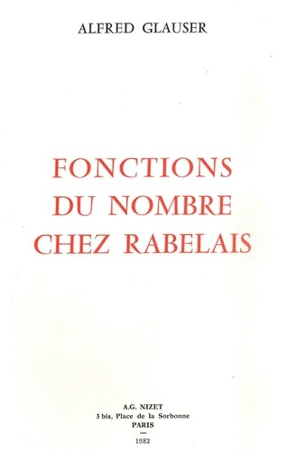 Emprunter Fonctions du nombre chez Rabelais livre