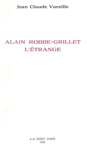 Emprunter Alain Robbe-Grillet l'étrange livre
