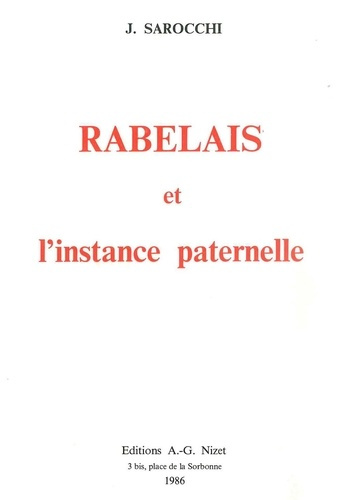 Emprunter Rabelais et l'instance paternelle livre