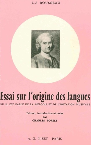 Emprunter Essai sur l'origine des langues. où il est parlé de la mélodie et de l'imitation musicale livre
