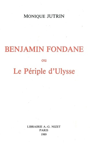 Emprunter Benjamin Fondane ou le Périple d'Ulysse livre