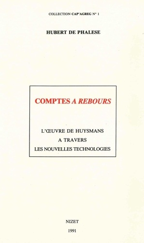 Emprunter Comptes A Rebours. L'œuvre de Huysmans à travers les nouvelles technologies livre