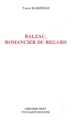 Emprunter Balzac, romancier du regard livre