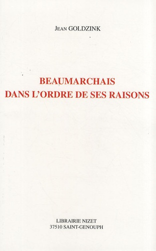 Emprunter Beaumarchais dans l'ordre de ses raisons livre