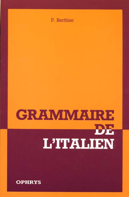 Emprunter Grammaire de l'italien livre