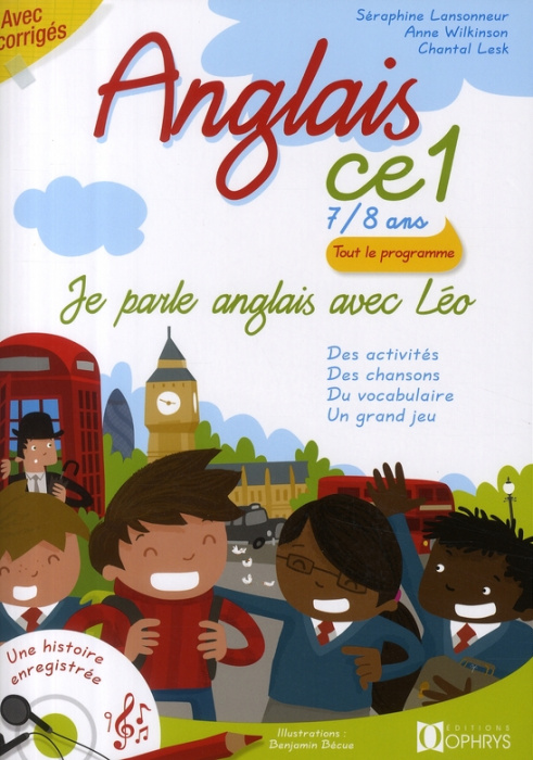 Emprunter Anglais CE1 7/8 ans. Je parle anglais avec Léo, avec 1 CD audio livre