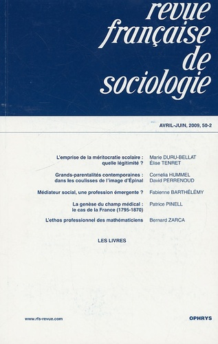 Emprunter Revue française de sociologie N° 50-2, Avril-Juin 2009 livre