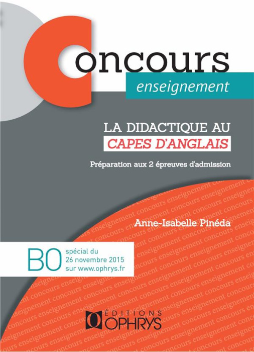 Emprunter La didactique au CAPES d'Anglais. Préparation aux 2 épreuves d'admission, Edition 2017 livre