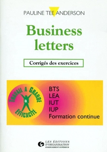 Emprunter Business letters. Corrigés des exercices livre