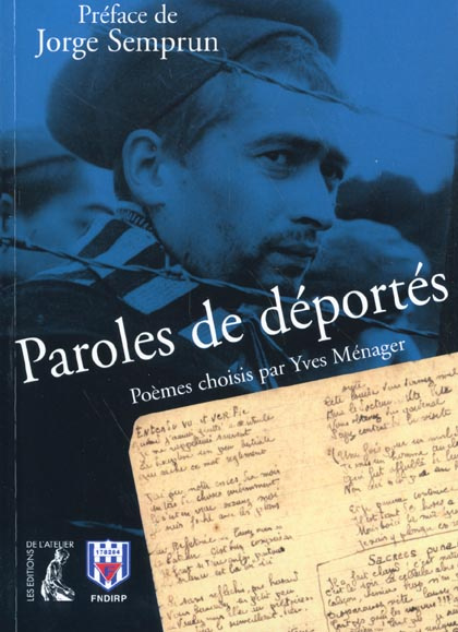 Emprunter Paroles de déportés. Poèmes choisis par Yves Ménager livre