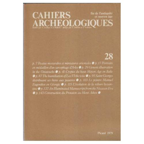 Emprunter Cahiers archéologiques, n° 28. Fin de l'Antiquité et du Moyen Âge livre