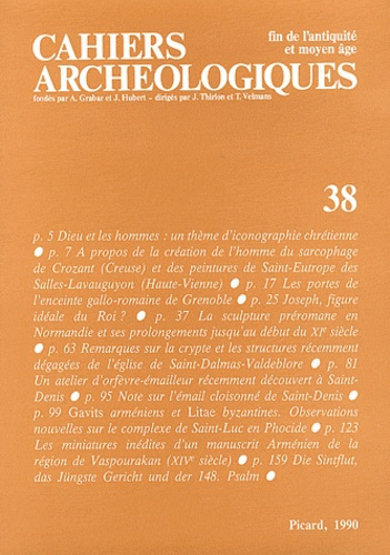 Emprunter Cahiers archéologiques N° 38/1990 livre