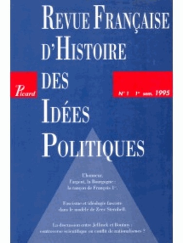 Emprunter Revue française d'Histoire des idées politiques N° 1 livre