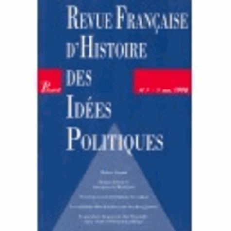Emprunter Revue française d'Histoire des idées politiques N° 7 livre