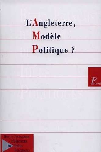 Emprunter Revue française d'Histoire des idées politiques N° 12 : L'Angleterre, modèle politique ? livre