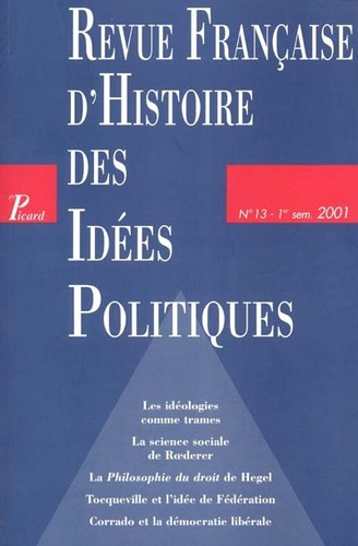 Emprunter Revue française d'Histoire des idées politiques N° 13 livre
