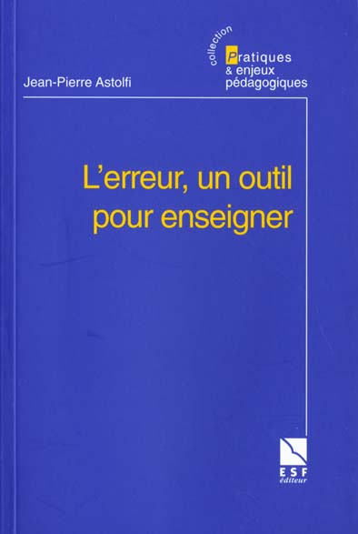 Emprunter L'erreur, un outil pour enseigner livre