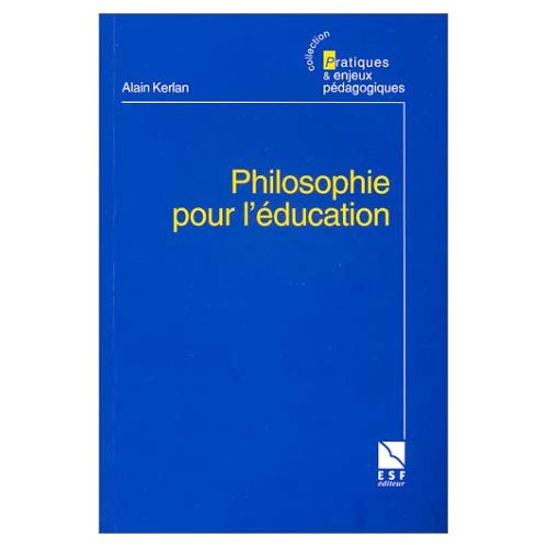 Emprunter Philosophie pour l'éducation livre