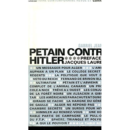 Emprunter PETAIN CONTRE HITLER livre