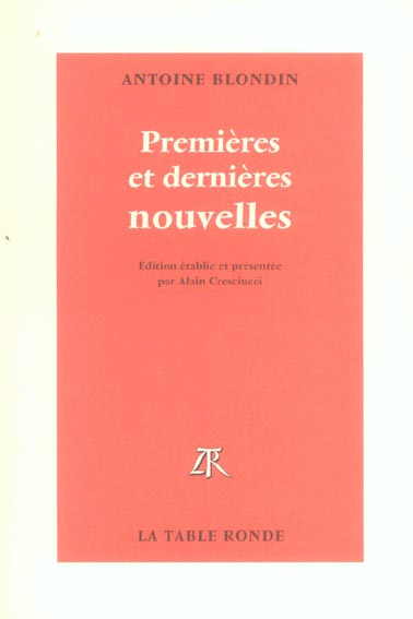 Emprunter Premières et dernières nouvelles livre