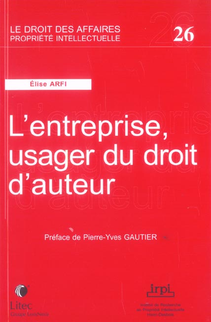Emprunter L'entreprise, usager du droit d'auteur livre