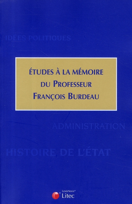 Emprunter Etudes à la mémoire du professeur François Burdeau livre