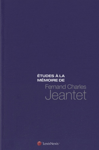 Emprunter Etudes à la mémoire de F-C Jeantet livre