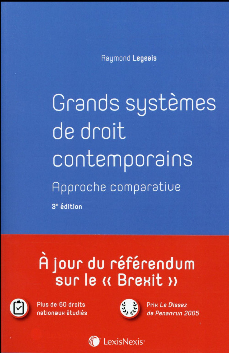 Emprunter Grands systèmes de droit contemporains. Approche comparative, 3e édition livre