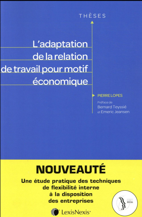 Emprunter L'adaptation de la relation de travail pour motif économique livre