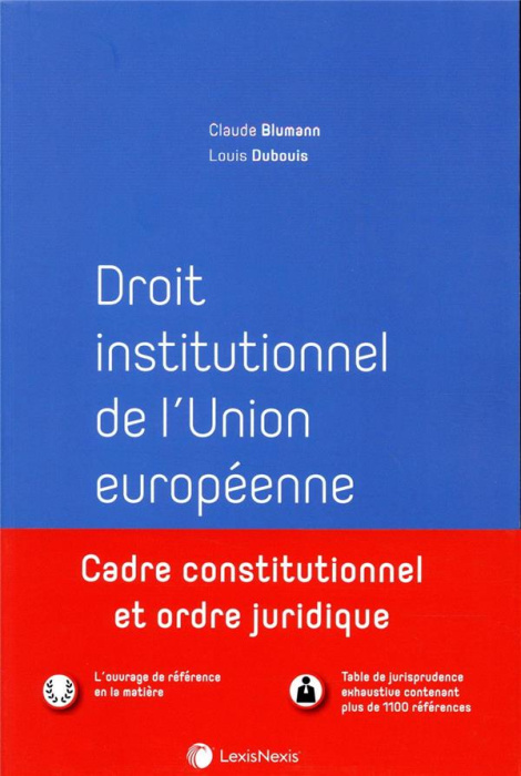 Emprunter Droit institutionnel de l'Union européenne. 7e édition livre