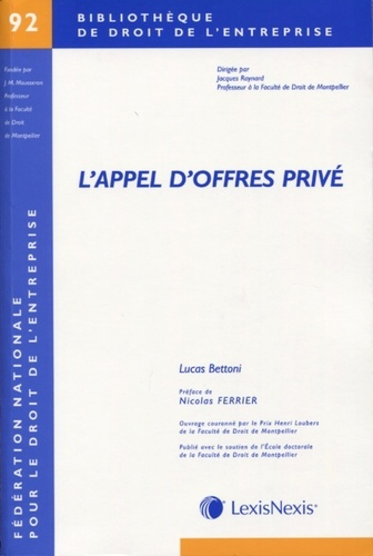 Emprunter L'appel d'offres privé livre