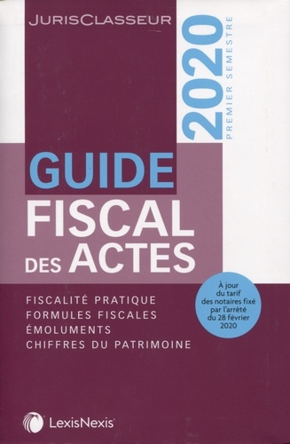 Emprunter Guide fiscal des actes. Premier semestre 2020 livre