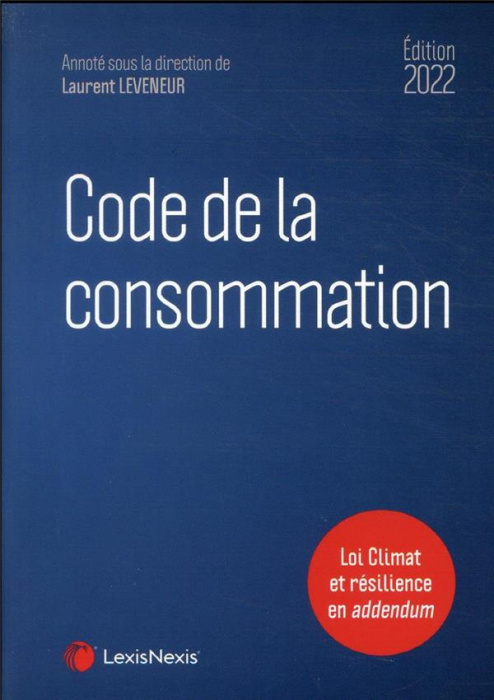 Emprunter Code de la consommation. Edition 2022 livre