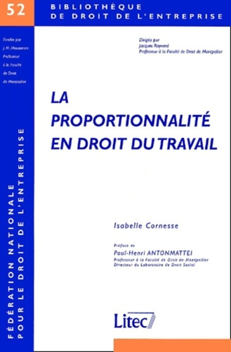 Emprunter La proportionnalité en droit du travail livre