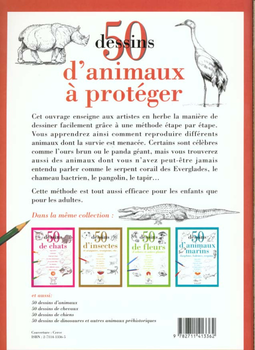 Emprunter 50 Dessins d'animaux à protéger livre