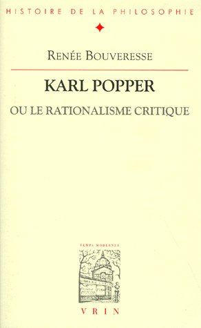Emprunter KARL POPPER OU LE RATIONALISME CRITIQUE livre